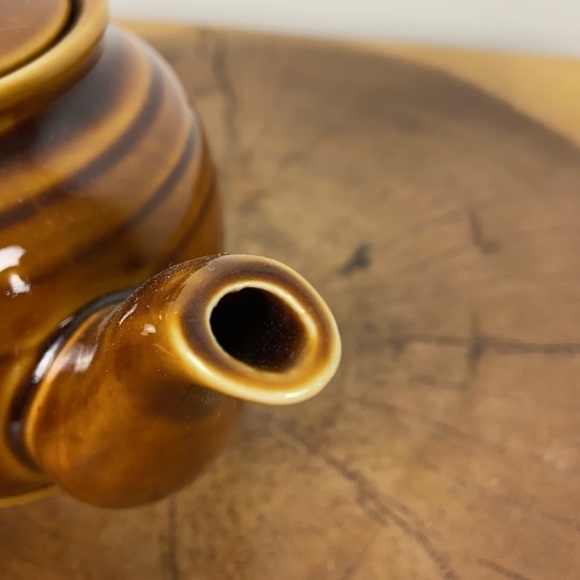 MINI pottery ceramic brown teapot single serving - Picture 7 of 9